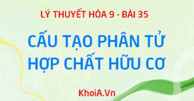 Hóa trị của các nguyên tố trong hợp chất hữu cơ, công thức cấu tạo của hợp chất hữu cơ là gì? - Hóa 9 bài 35